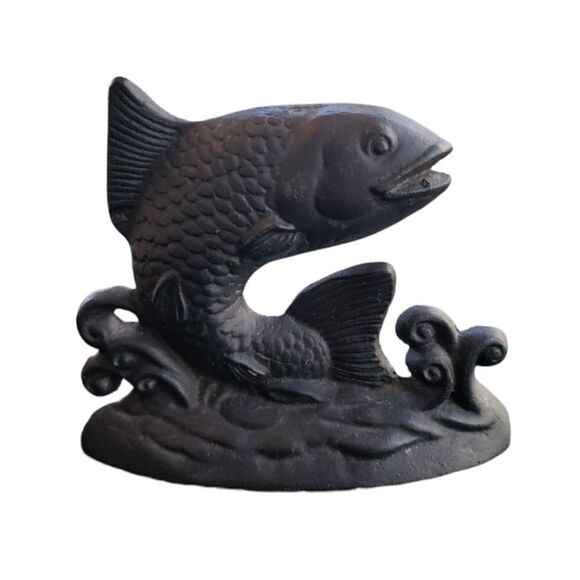 Cast Iron Fish Door Stop - Picture 1 of 5